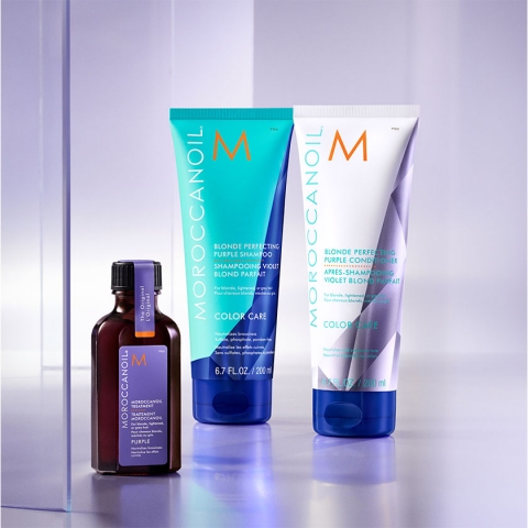 Moroccanoil purple ljubičasta rutina za održavanje plave kose