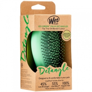 Wet brush Go Green Palm Dtngler Green Tea Tree Oil cetka za kosu Wet brush Go Green Palm Dtngler Green Tea Tree Oil cetka za kosu
